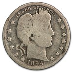 1894 Barber Quarter Good/VG