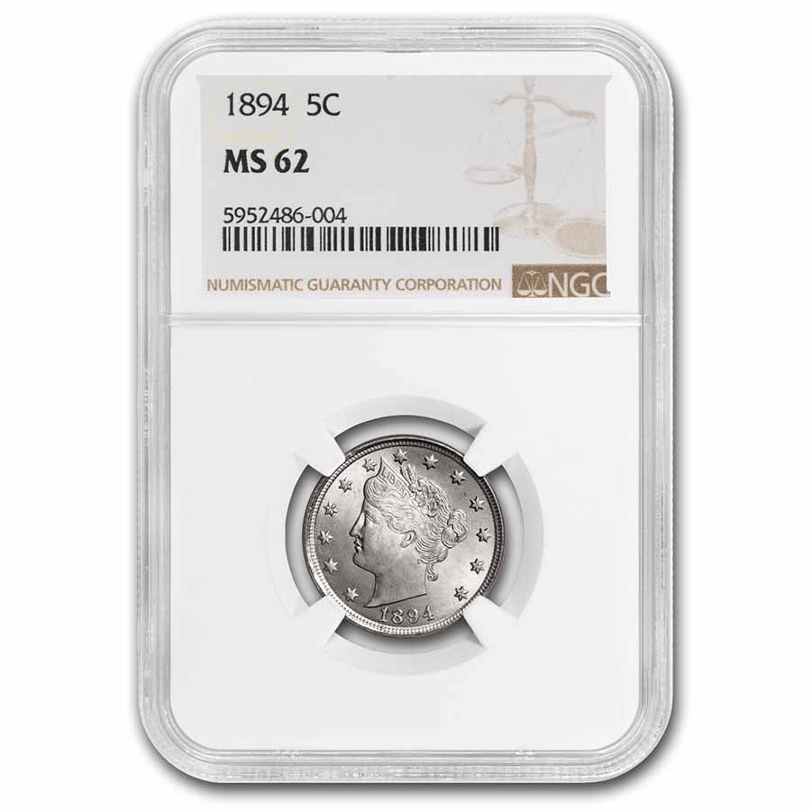 Buy 1894 Liberty Head V Nickel MS-62 NGC | APMEX