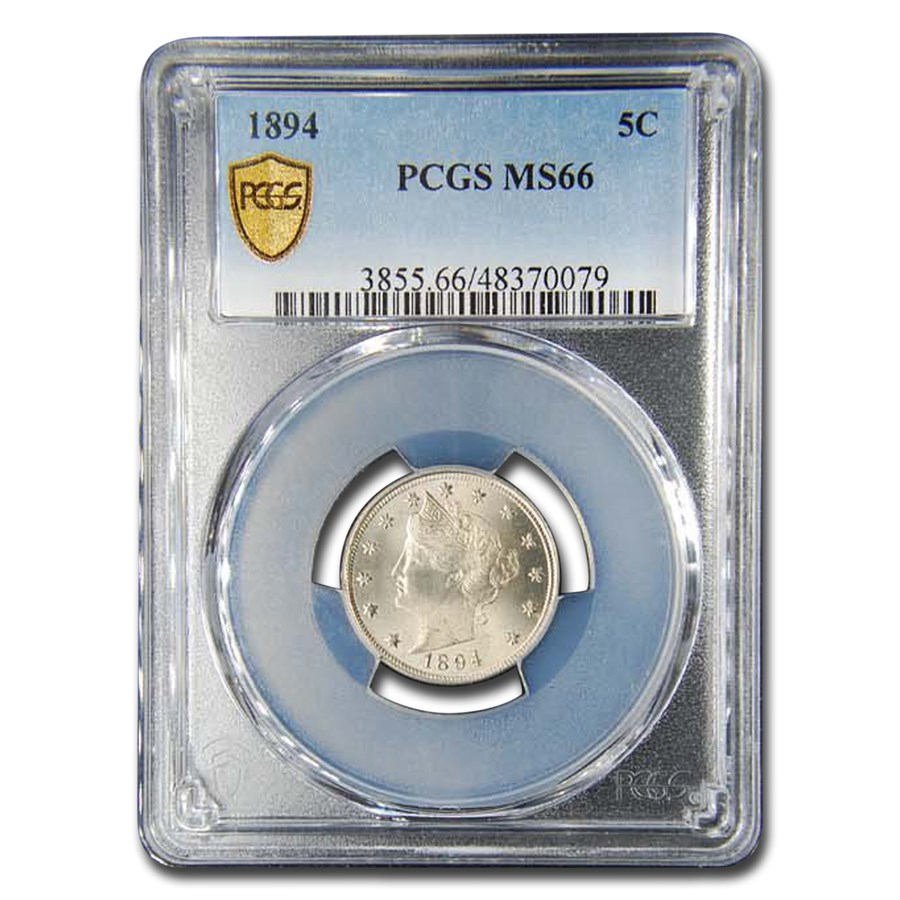 1894 Liberty Head V Nickel MS-66 PCGS