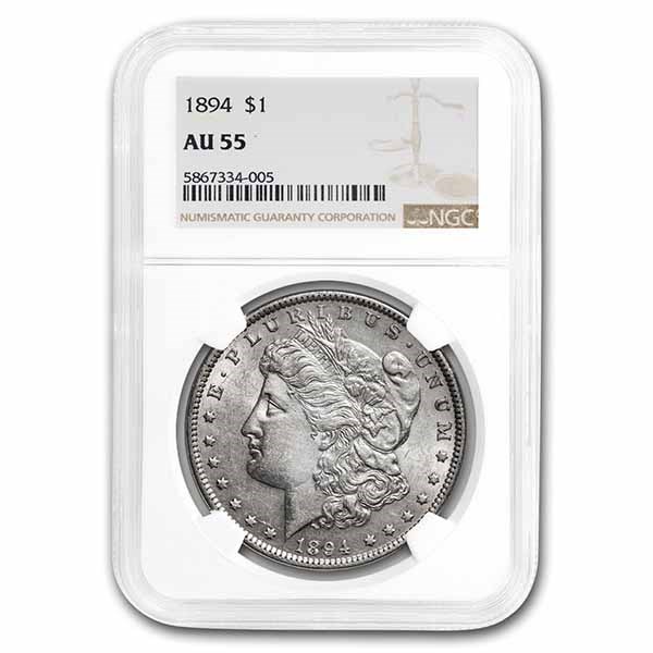 1894 Morgan Dollar AU-55 NGC