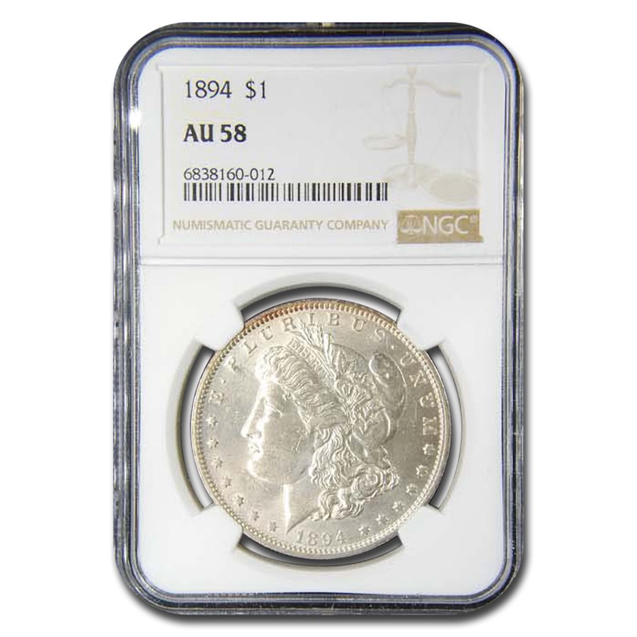 1894 Morgan Dollar AU-58 NGC