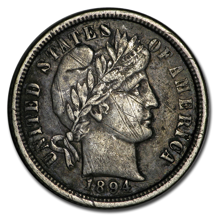 Buy 1894-o Barber Dime Xf (details) 