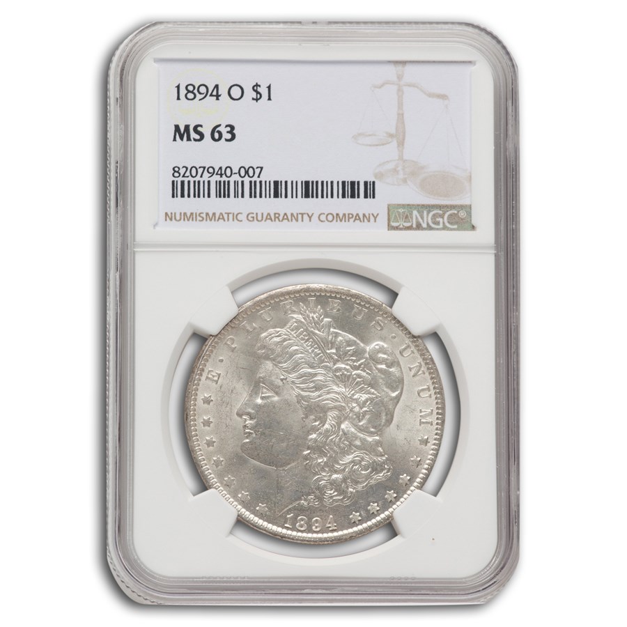 1894-O Morgan Dollar MS-63 NGC