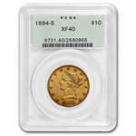 1894-S $10 Liberty Gold Eagle XF-40 PCGS