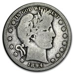 1894-S Barber Half Dollar Good