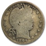 1894-S Barber Quarter Good