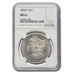 1894-S Morgan Dollar MS-61 NGC