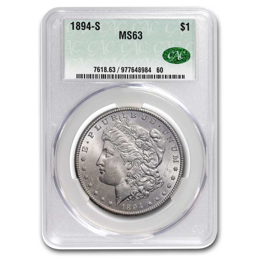 1894-S Morgan Dollar MS-63 CACG