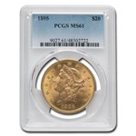 1895 $20 Liberty Gold Double Eagle MS-61 PCGS