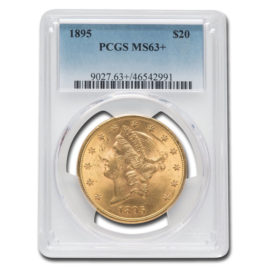 Buy 1895 $20 Liberty Gold Double Eagle MS-63+ PCGS | APMEX