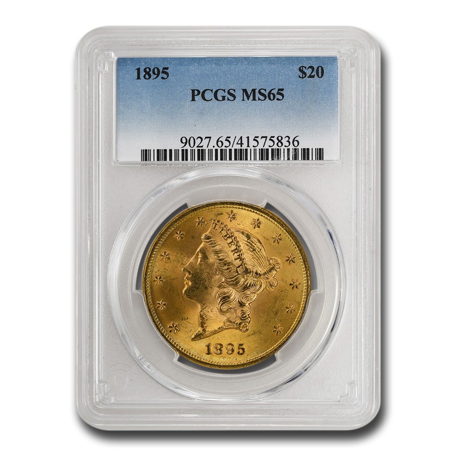 1895 $20 Liberty Gold Double Eagle MS-65 PCGS