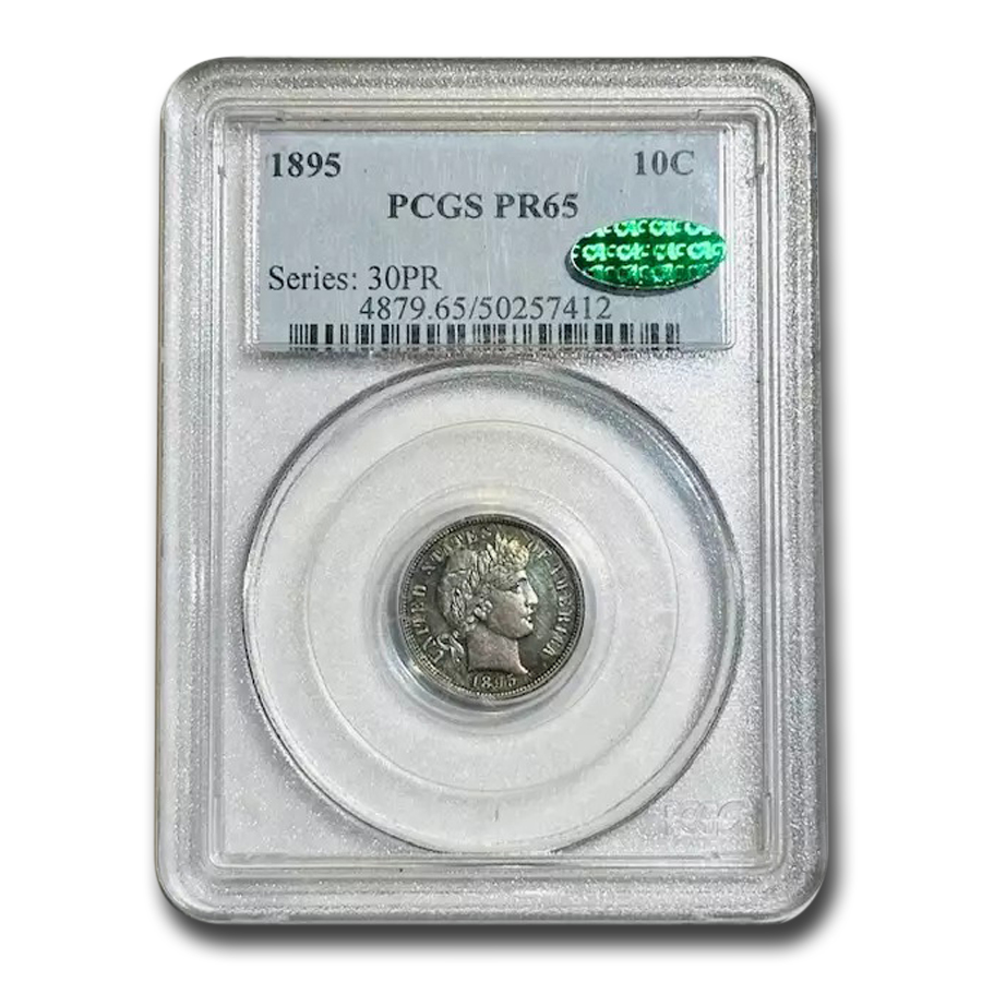 1895 Barber Dime PR-65 PCGS CAC