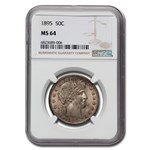 1895 Barber Half Dollar MS-64 NGC