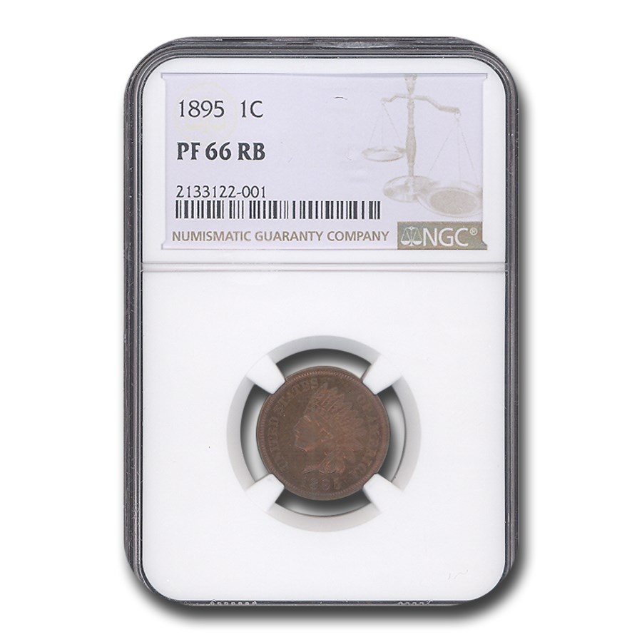 1895 Indian Head Cent PF-66 NGC (Red/Brown)