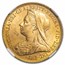 1895 M Australia Gold Sovereign Victoria MS-62 NGC SS Egypt