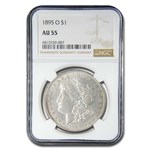 1895-O Morgan Dollar AU-55 NGC