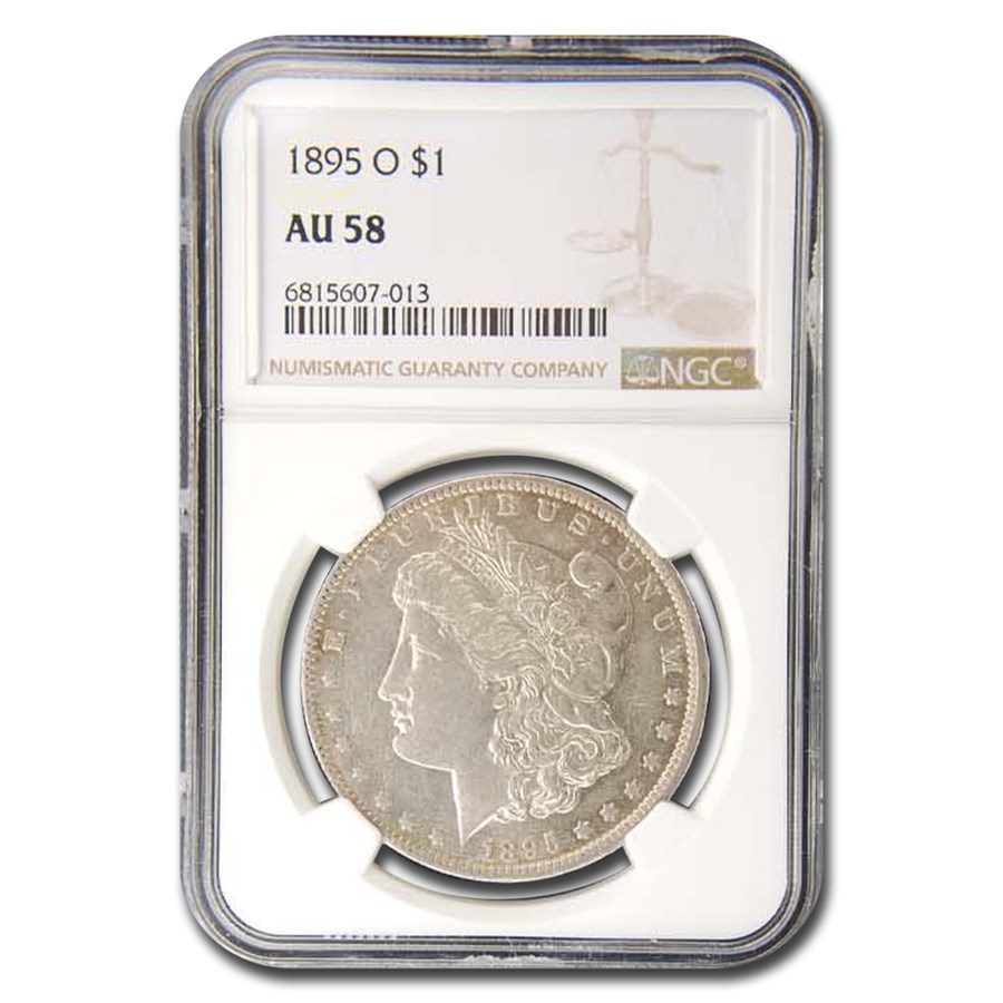 1895-O Morgan Dollar AU-58 NGC