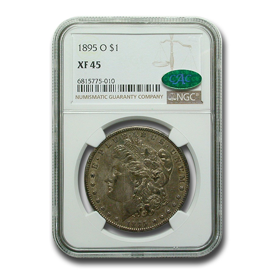 1895-O Morgan Dollar XF-45 NGC CAC