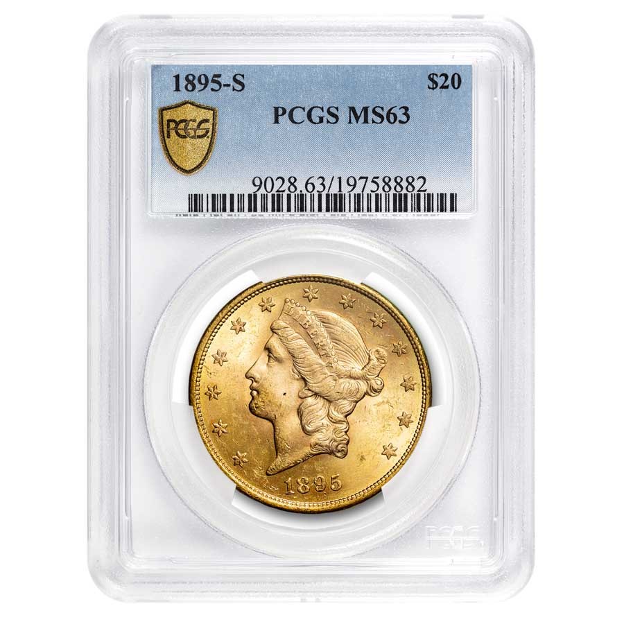 1895-S $20 Liberty Gold Double Eagle MS-63 PCGS