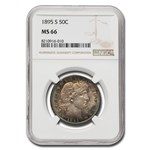 1895-S Barber Half Dollar MS-66 NGC