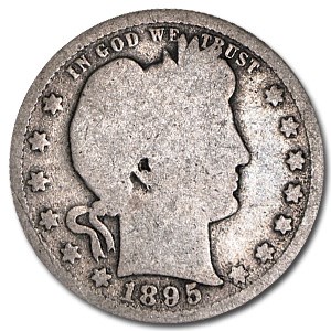 1895-S Barber Quarter Good