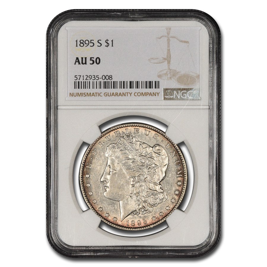 1895-S Morgan Dollar AU-50 NGC