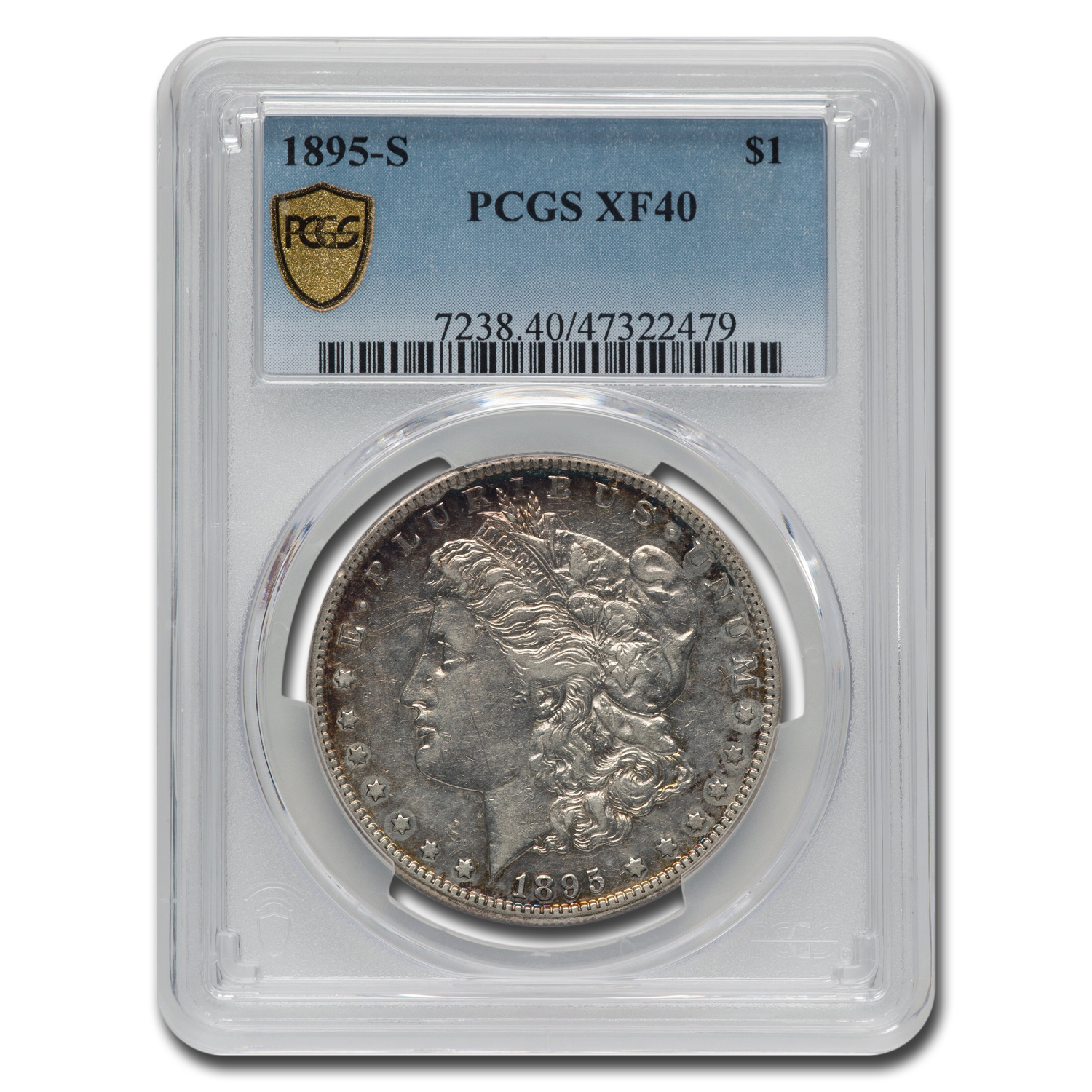 アンティークコイン 銀貨 1895-S Morgan Silver Dollar $1 PCGS MS 64