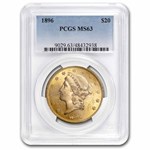 1896 $20 Liberty Gold Double Eagle MS-63 PCGS