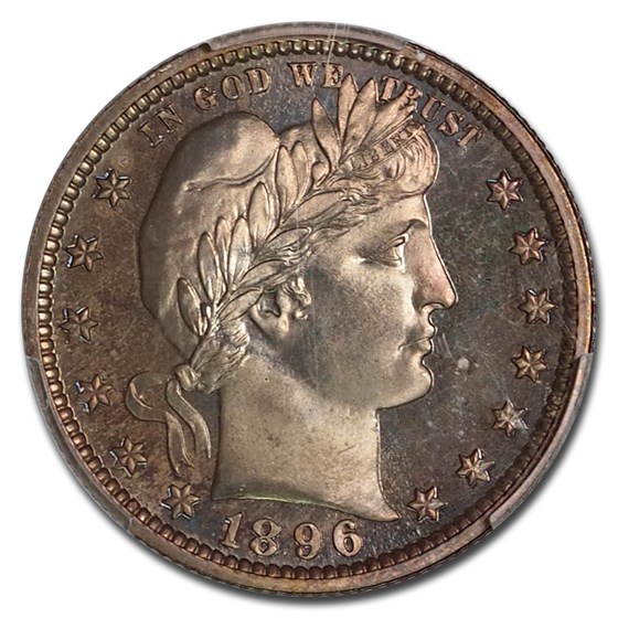 Buy 1896 Barber Quarter PR-67 PCGS CAC | APMEX