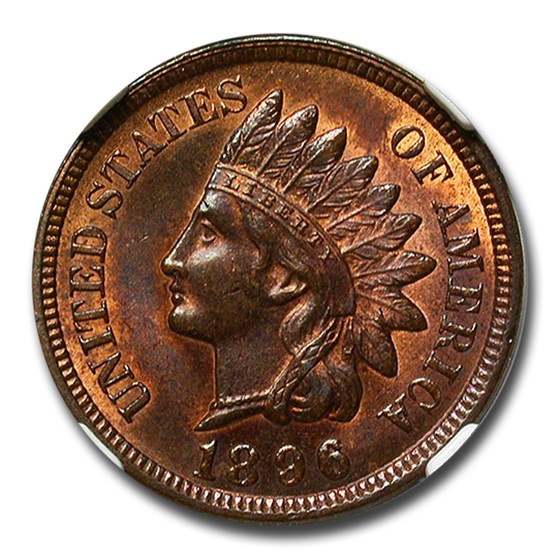 Buy 1896 Indian Head Cent MS-64 NGC (Red/Brown) | APMEX