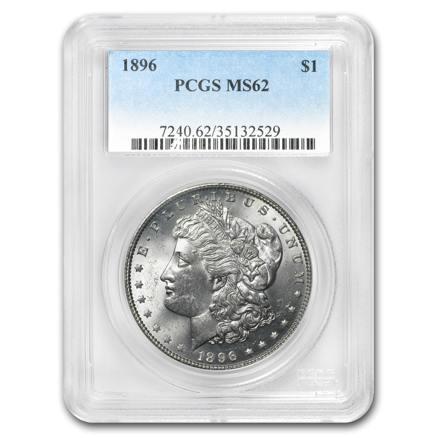 1896 Morgan Dollar MS-62 PCGS