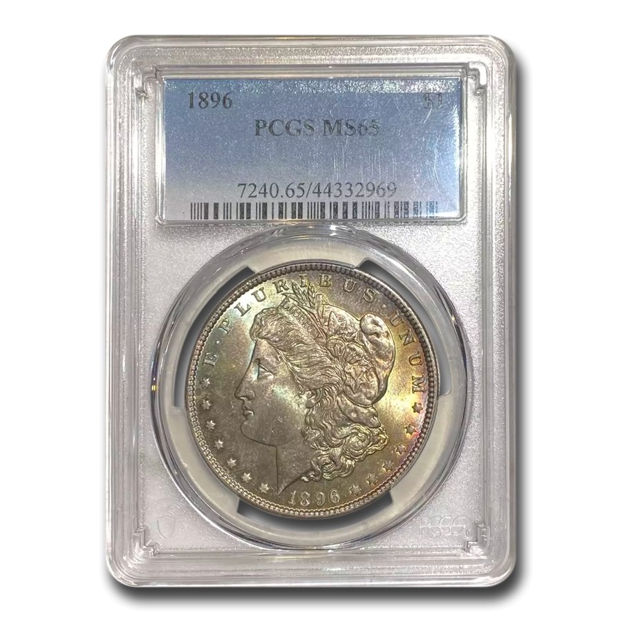 1896 Morgan Dollar MS-65 PCGS (Toned)