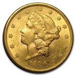 1896-S $20 Liberty Gold Double Eagle AU