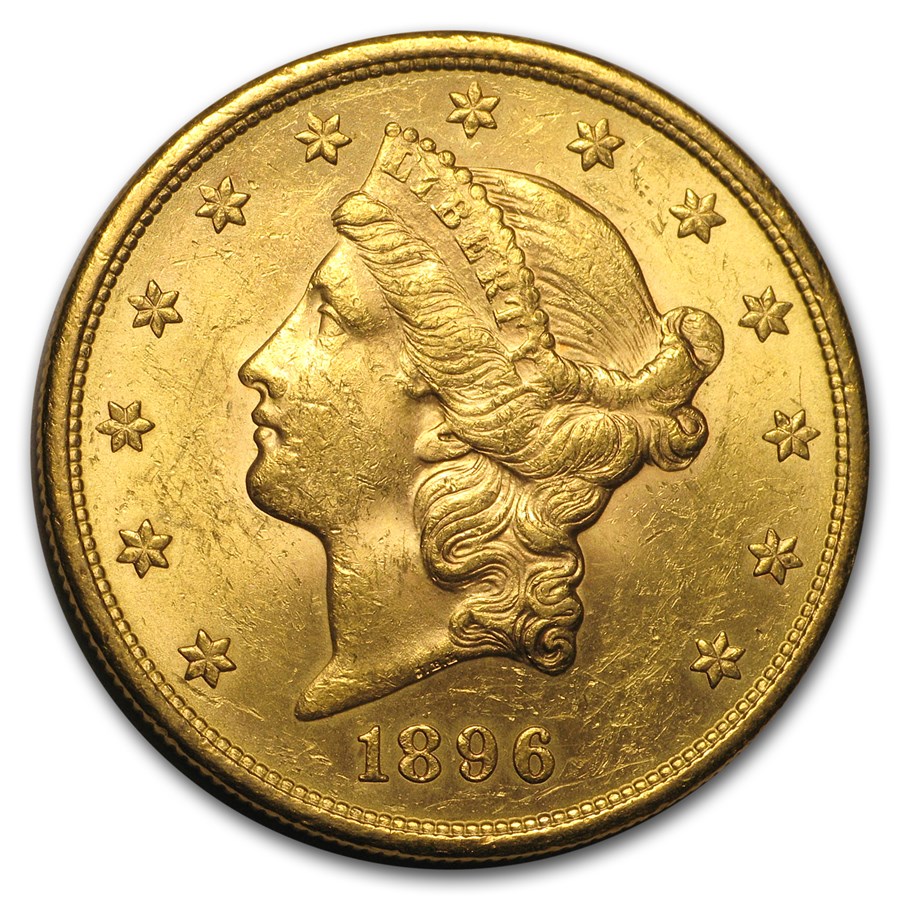 Buy 1896-S $20 Liberty Gold Double Eagle AU | APMEX