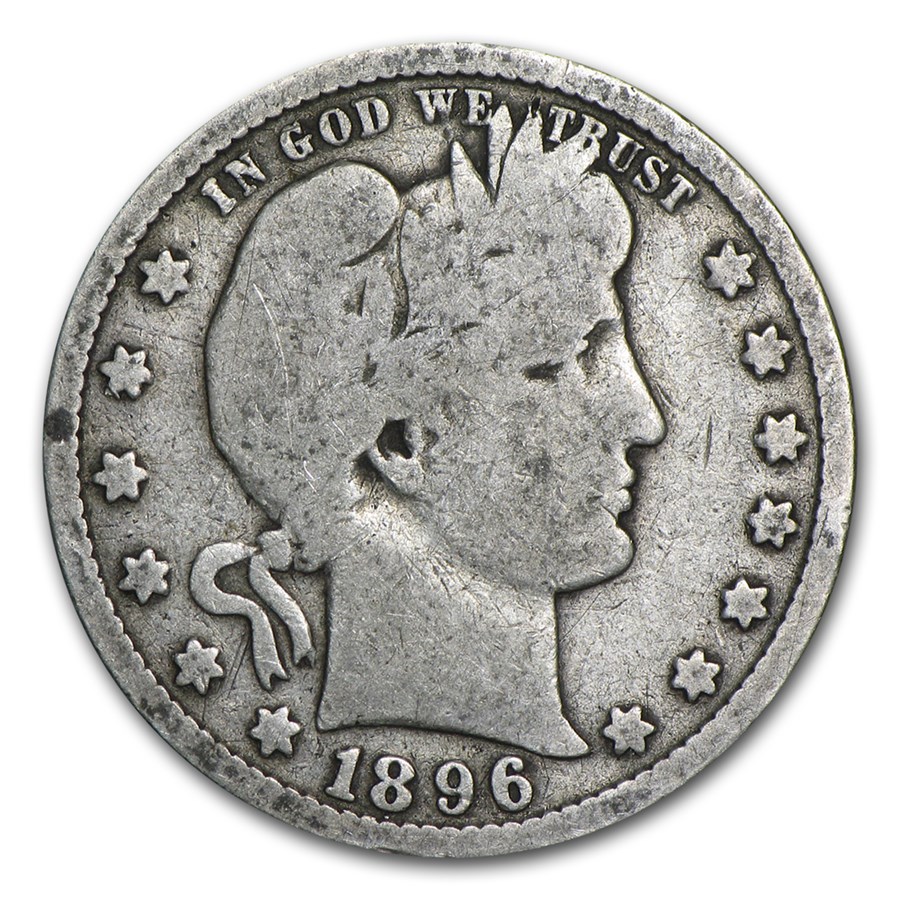 1896-S Barber Quarter Good