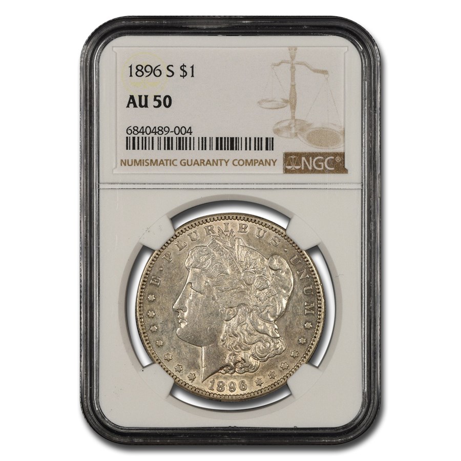 1896-S Morgan Dollar AU-50 NGC