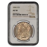 1896-S Morgan Dollar AU-58 NGC