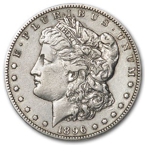 1896-S Morgan Dollar AU Details (Cleaned)