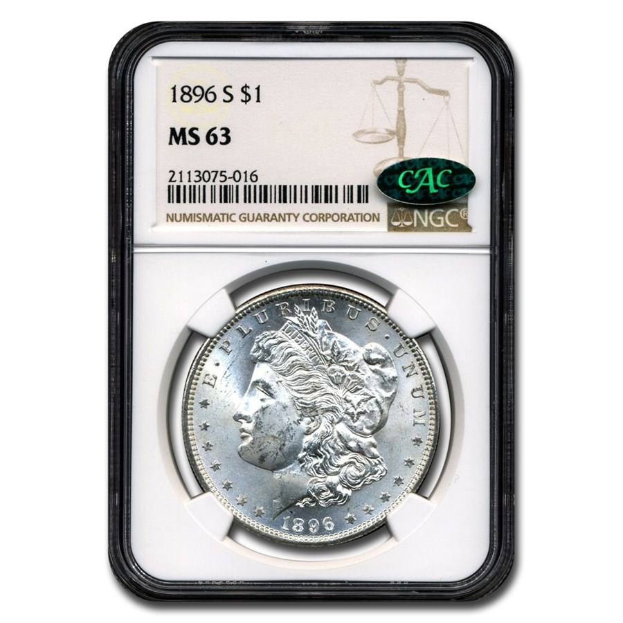 Buy 1896-S Morgan Dollar MS-63 NGC CAC | APMEX