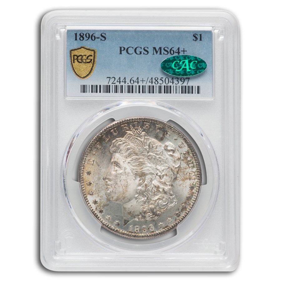 1896-S Morgan Dollar MS-64+ PCGS CAC