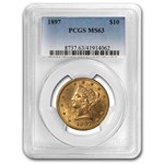 1897 $10 Liberty Gold Eagle MS-63 PCGS