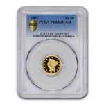 1897 $2.50 Liberty Gold Quarter Eagle PR-68 DCAM PCGS