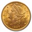 1897 $20 Liberty Gold Double Eagle MS-62 PCGS CAC