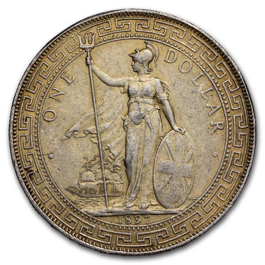 1897-B Great Britain Silver Trade Dollar AU