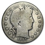 1897-S Barber Half Dollar AG