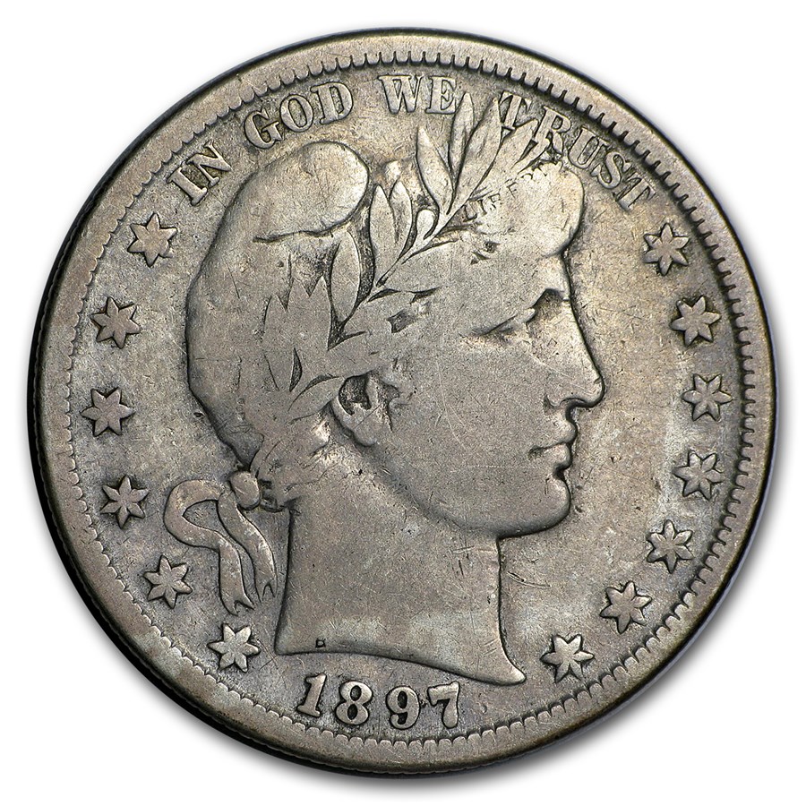 1897-S Barber Half Dollar VG