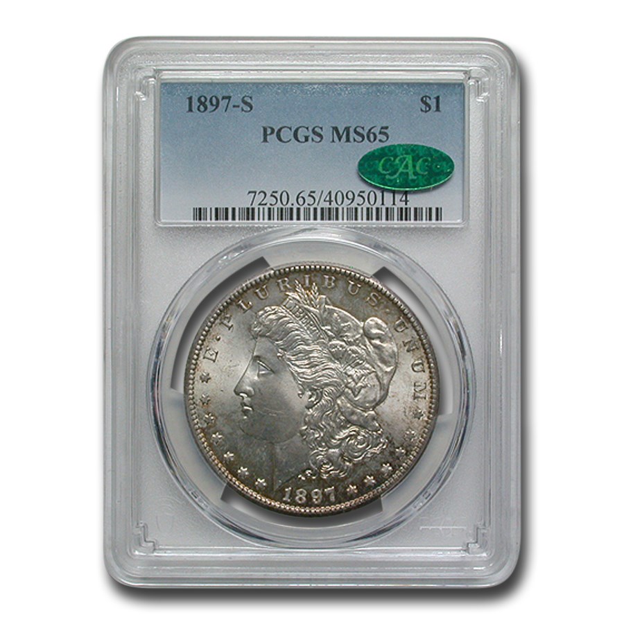 Buy 1897-S Morgan Dollar MS-65 PCGS CAC | APMEX