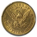 1898 $5 Liberty Gold Half Eagle MS-62 PCGS