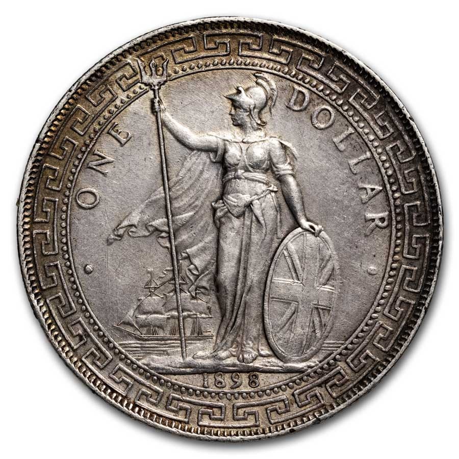 1898-B Great Britain Silver Trade Dollar AU