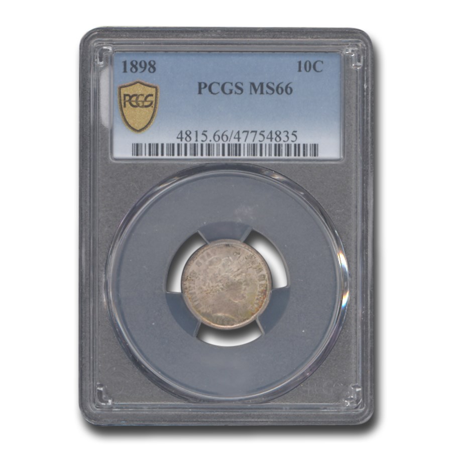 1898 Barber Dime MS-66 PCGS